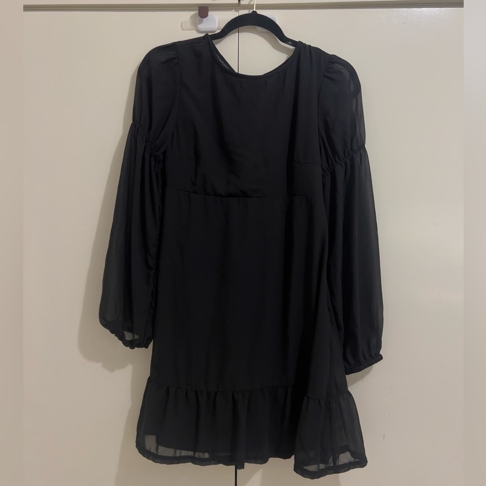 H&M Black Long Sleeve Dress